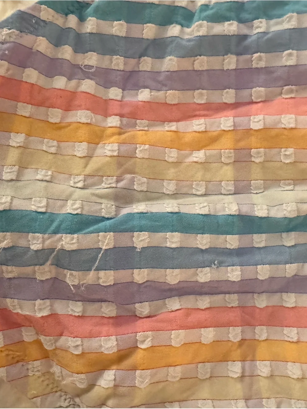 J. Crew Pastel Rainbow Striped Bikini Set
